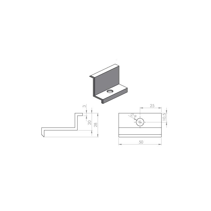 End clamp 45mm